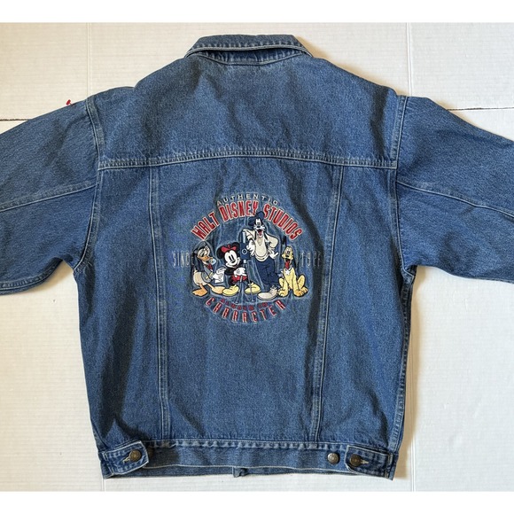 Disney Other - THE DISNEY STORE - Men's Mickey Goofy Donald Denim Jacket - Small (Fits Bigger)